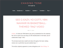 Tablet Screenshot of chasingtone.com